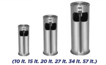 Paslanmaz Kolon Küllüklü Çöp Kovası